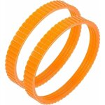 Bardusch - lot de 2 courroies d'entra�nement de rabot �lectrique orange 1900b de 9, 6 mm