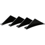Bardusch - 4 pcs diffuseur de spoiler de pare - chocs arri�re, aileron de pare - chocs arri�re avec vis, ...