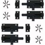 Bardusch - 4 pi�ces verrou targette de porte, loquet de porte � boulon loquet coulissant en alliage d'aluminiu ...