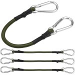 Bardusch - lot de 4 tendeurs �lastiques 30cm corde en caoutchouc avec mousquetons r�sistants aux uv pour ...