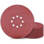 Bardusch - disque de pon�age 225 mm papier abrasif 8 trous grain 120 pour ponceuse murale 10pcs