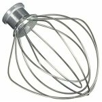Bardusch - fouet en fil d'acier inoxydable compatible avec kitchenaid k45ww wp9704329 ksm150 ksm160 k45 ...