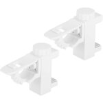 Bardusch - supports de tringle � rideaux sans per�age, support de crochets de draperie sans per�age pour ...