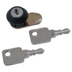 Barillet chrome clipsable pour boite aux lettres norma Barillet chrome clipsable pour boite aux lettres norma