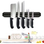 Barre aimant�e pour couteaux, xu, barre � couteaux aimant�e 50 x 3. 4 x 1. 3cm porte couteau magnetique ...