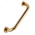 Barre d'appui en laiton massif pour salle de bain, poign�e de douche dor�e, montage encastr�, montage ...