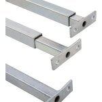 Barres de fentre rglables de scurit 3 pcs 710 - 1200 mm