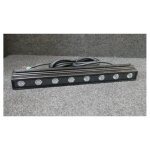 Barre led 19w noire longueur 400mm inclinable 3000k faisceau asym�trique alim tbts int�gr�e 230v ip65 ...