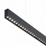 Barre lin�aire suspendue led 120cm 40w singe no flicker noir cct (2700k - 3500k - 4000k)