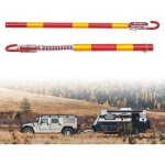 Barre de remorquage jusqu'� 3t avec couleur d'avertissement 175 cm barre de remorquage en acier pour ...