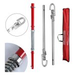 Barre de remorquage scurit automobile avec collier  ressort 3pcs 1, 8m 2000kg - einfeben