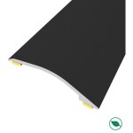 Barre de seuil adhsive diffrence niveau aluminium coloris (20) noir long 90 cm larg 3, 8cm ht 1, 2cm ...