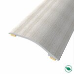 Barre de seuil adhsive diffrence niveau aluminium coloris (73) chne blanc gris long 90 cm larg 3, ...