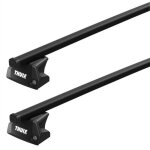 Barres de toit renault clio iii 5 portes (09 / 05 - 10 / 12) thule squarebar acier