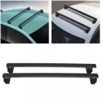 Barres de toit transversales universelles 2pcs verrouillables porte - bagages voiture en aluminium charge ...