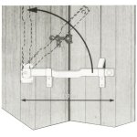 Barre volets fl�aux 450mm blocage automatique - hercule - 4401