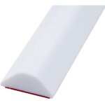 Barri�re de douche en silicone blanc en forme de t de 200 cm, seuil de douche auto - adh�sif, barre anti ...