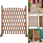 Barri�re extensible bois treillis 30 � 150 cm