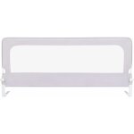 Haloyo - barrire de lit pour bbs, enfants, barriere de scurit enfant , 150 x 70 x 26 cm, gris