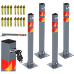 Barrière de parking 4 set barrière de parking poteau de délimitation avec 12 clés poteau poteau parking ... Barrière de parking 4 set barrière de parking poteau de délimitation avec 12 clés poteau poteau parking ...
