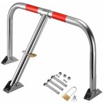 No brand - barri�re de parking rabattable 80x47x44 cm barri�re de stationnement avec cadenas arceau de ...