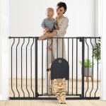 Barri�re de s�curit� enfant extensible barri�re d'escalier fermeture facile h. 76 x l. 75 - 111 cm max. ...