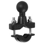 Base de boulon en u largeur 37mm support barre poign�e moto avec la boule 1 pouce pour le travail gps ...