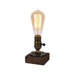 Base de lampe de table industrielle vintage pour ampoule edison e26, lampe décorative antique de style ... Base de lampe de table industrielle vintage pour ampoule edison e26, lampe décorative antique de style ...