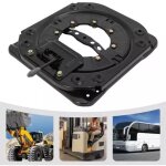 Base pivotante pour si�ge robuste, plaque d'acier de 3 mm, base pivotante � 360 degr�s pour camping - ...