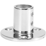 Base de tube rond � 90 degr�s, raccord de main courante en acier inoxydable 316, mat�riel de bateau marin, ...