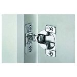 Basetbl - charni�re pour cadre de fa�ade avec fermeture automatique - d�cor : nickel� - diametre bo�tier ...