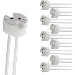 Basetbl - douille gu5. 3 avec c�ble en silicone, 12 v - 250 v, 2 a max. 100 w, culot c�ramique mr16 gu5. ...