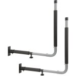 Support mural pour coffre de toit de voiture, pliable, tlescopique, charge de 50 kg, crochets de rangement ...