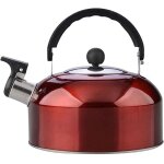 Théière en inox, bouilloire à sifflet pour gazinière, idéale pour préparer vos infusions avec style Théière en inox, bouilloire à sifflet pour gazinière, idéale pour préparer vos infusions avec style