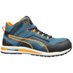 Fp - baskets de s�curit� hautes s3 puma crosstwist mid 633140 - orange / bleu clair - 43