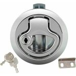 [jamais utilis�] bateau hatch latch pull marine, loquet de trappe affleurant en alliage de zinc avec ...