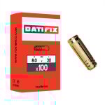 Batifix - 100 chevilles laiton 8 x 30mm