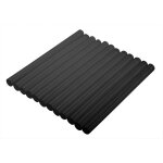 Btons de colle noirs de 11 mm, 12 pices.