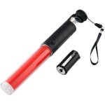 B�tons lumineux fluorescents rouges en plastique durables pour feux de circulation.