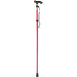 B�ton de randonn�e l�ger en alliage d'aluminium t�lescopique pour marche et alpinisme (rouge)