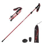 Baton randonnee telescopique, b�tons de trekking, b�ton randonn�e marche pliable, convient pour le gravier, ...