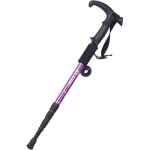 Bton de trkking en aluminium classe aronautique ultralger durable, bton de marche tlescopique antichoc ...