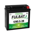 Fulbat - batterie gel sla 12n5. 5 - 3b gel 12v 5. 5ah 70 amps 135x60x130 + droite
