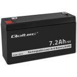 Batterie qoltec agm 6 v 7, 2 ah sans entretien efficace longue dur�e de vie pour jouets et v�hicules
