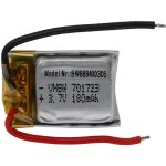 Vhbw - batterie pour mod�le rc par ex. voiture de course avion (180mah, 3, 7v, li - polym�re, 25 x 18 ...