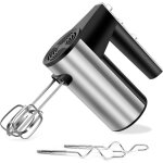Batteur � main �lectrique 1000 w en acier inoxydable pour la cuisson, turbo boost / vitesse d'auto - ...