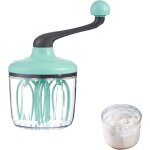Batteur � main avec manivelle ? grand r�cipient (1500 ml) pour la cr�me, les blancs en neige, etc. fouet ...