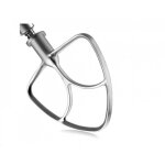 Batteur plat en acier inoxydable 45qt 5qt fouet pour robot p�tissier convient aux mixeurs k45ss, ksm75, ...