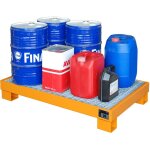 Bauer - eurokraft pro, cuve de rtention en acier, l x l x h 800 x 1300