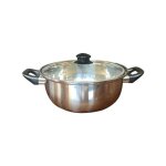 Friteuse inox 26cm 4l8 cv verre bouton - baumalu
